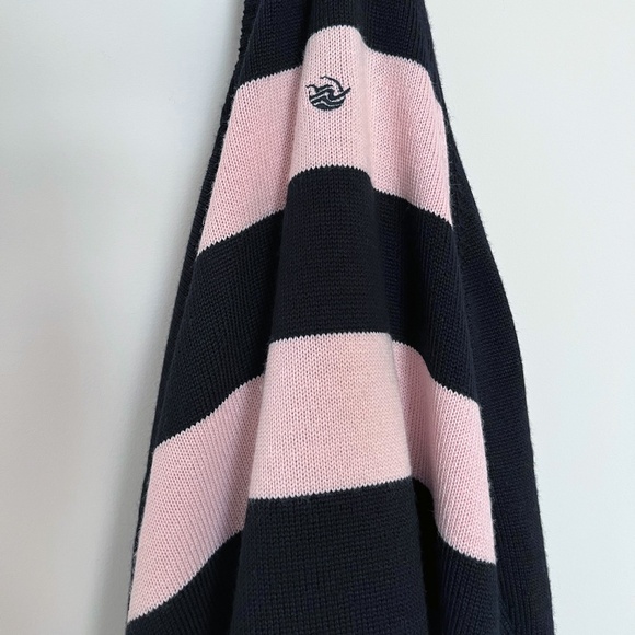 Wool-Acrylic Navy & Pink Sweater - Picture 11 of 15